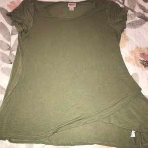 Basic olive green tee